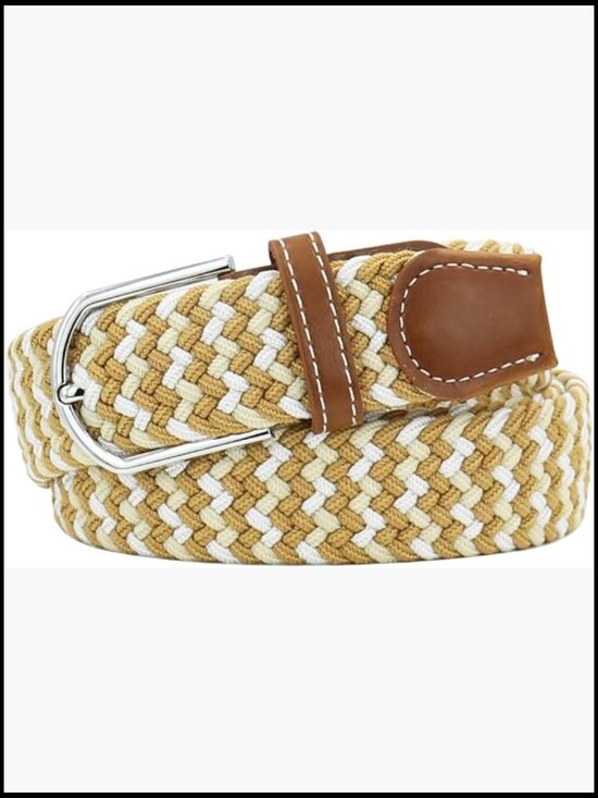 Woven Stretch Braided Elastic Belt for Men and Women